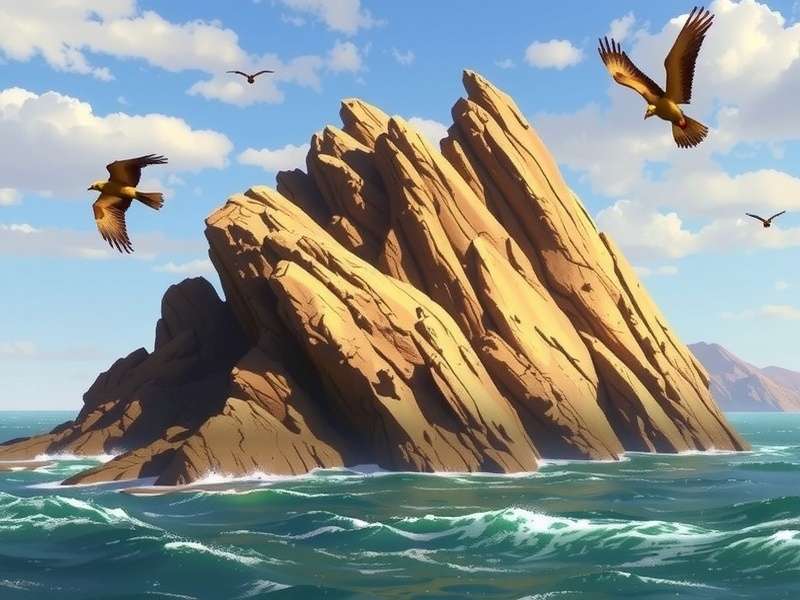 कैस्टर्ली रॉक का दृश्य