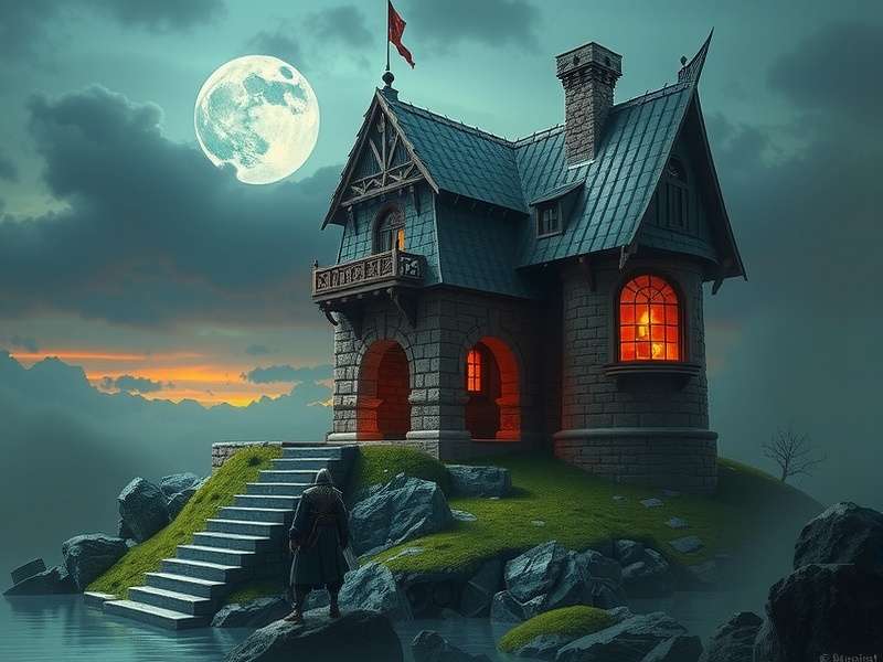 Casterly Rock का भव्य दृश्य