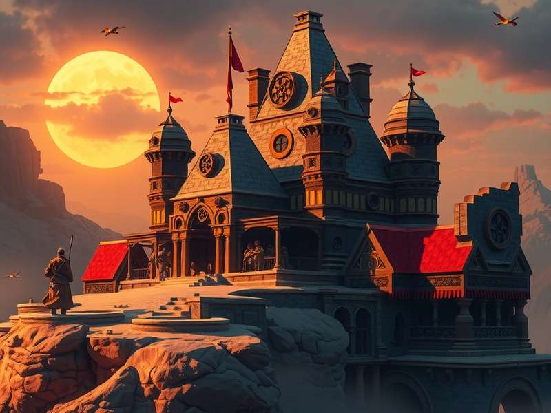 कैस्टर्ली रॉक वेस्टरोसक्राफ्ट गेम का दृश्य