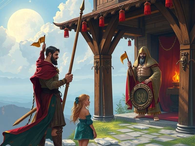 Ancient Indian manuscript depicting social hierarchy