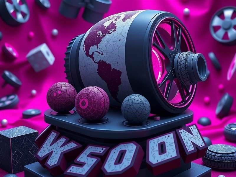 A variety of industrial castor wheels on heavy machinery in a warehouse setting