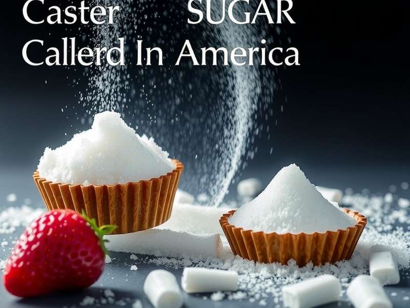 Caster sugar and American superfine sugar comparison