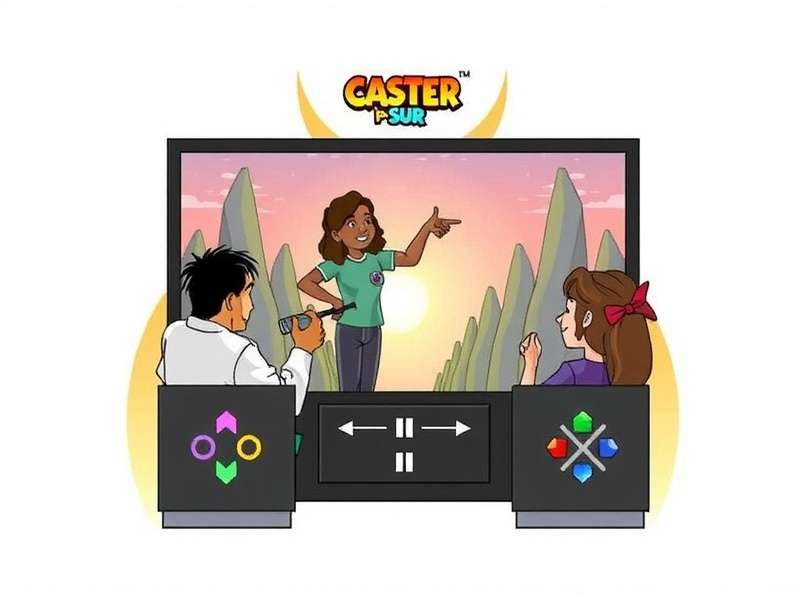 Modern gaming PC and TV setup for casting