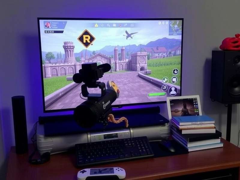 Modern living room setup with smartphone casting video to large TV screen