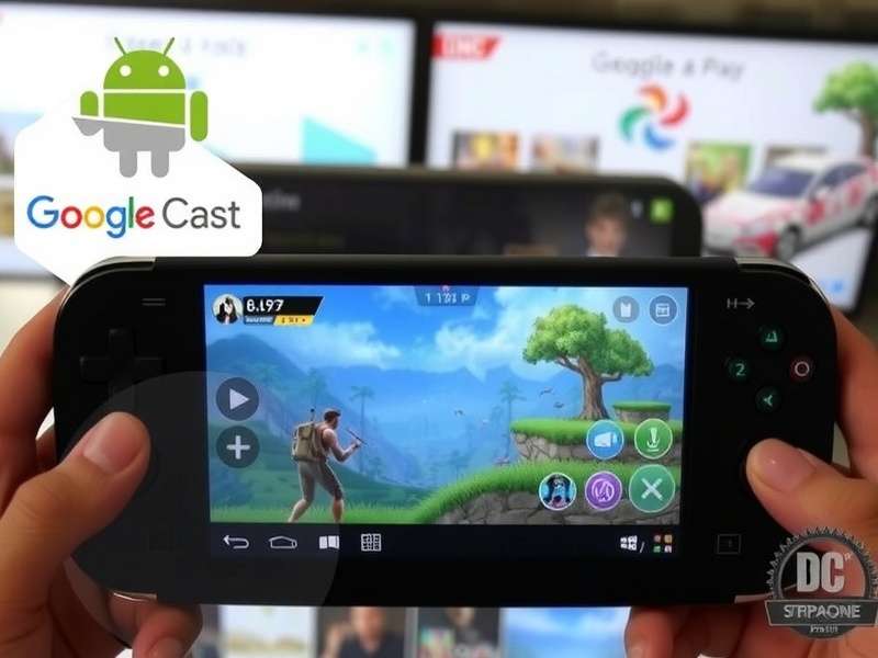 Google Cast PC Network Architecture Diagram showing sender-receiver communication