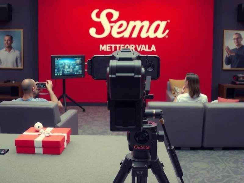 Video Caster Web interface showing live streaming dashboard