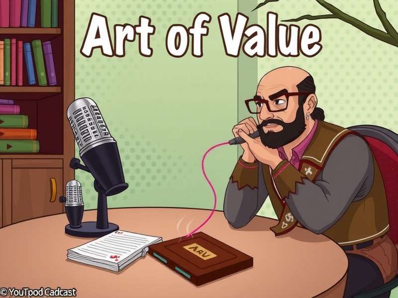 Professional podcast recording studio setup with microphone, headphones, and mixer