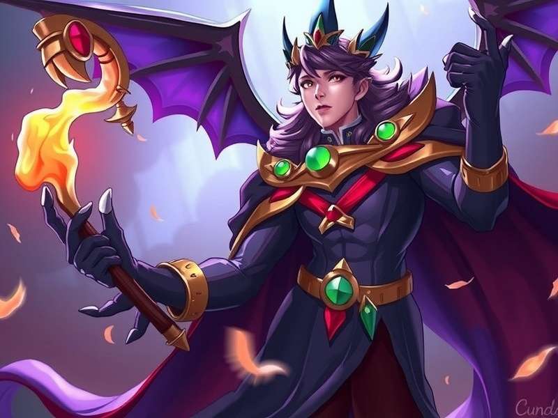 Caster Game Key Art showing main characters and epic landscape