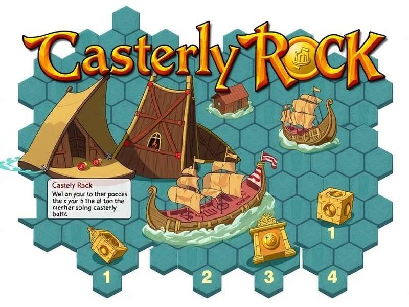 Casterly Rock Battle tactical map showing fortress layout and siege positions