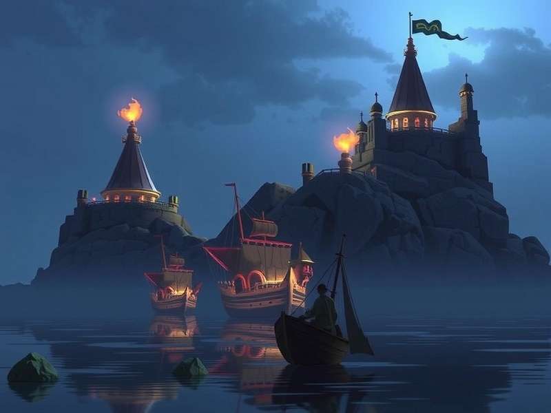 Casterly Rock Ambience — majestic fortress overlooking the sunset sea