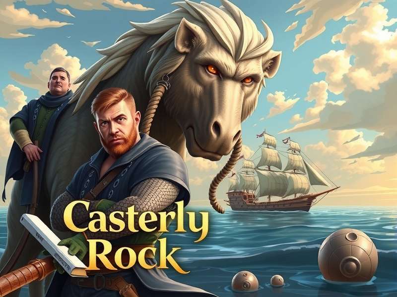 Casterly Rock Book — cover art showing the great castle of Casterly Rock with golden lion motifs, representing the definitive guide on casterwiki.com