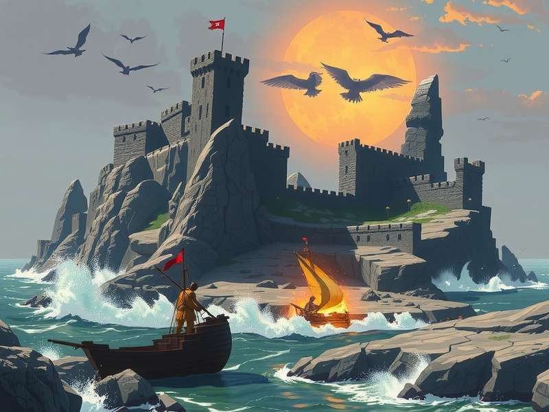 Got Casterly Rock fortress with the Tax Caster ghostly figure in the foreground