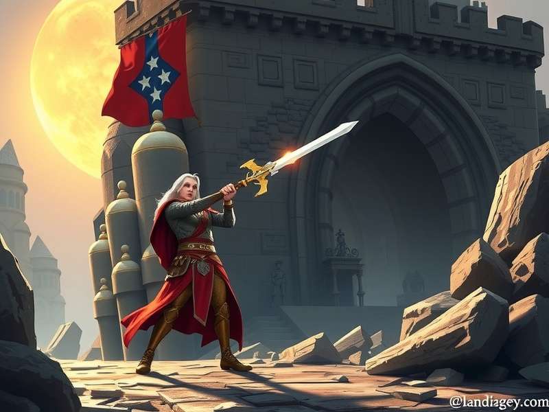 Lannister Of Casterly Rock — the golden fortress of House Lannister, a iconic landmark in the Caster game universe